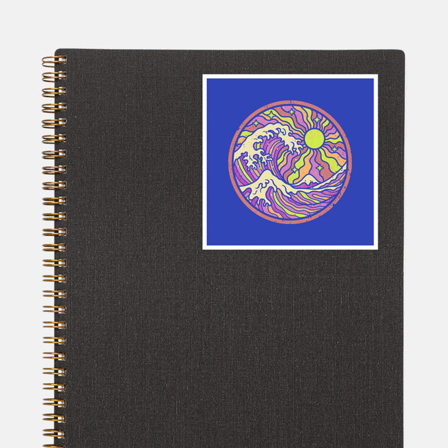 The Groovy Wave-None-Glossy-Sticker-retrodivision