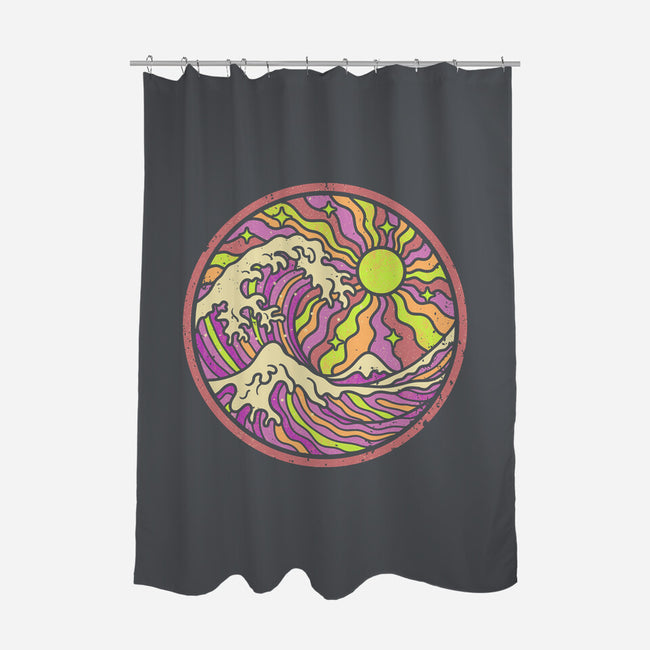 The Groovy Wave-None-Polyester-Shower Curtain-retrodivision