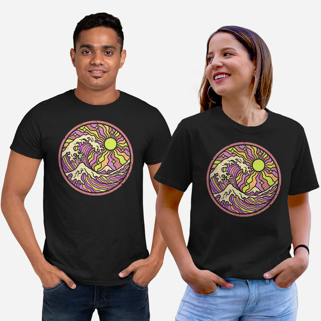 The Groovy Wave-Unisex-Basic-Tee-retrodivision