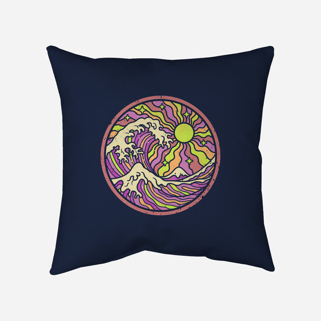 The Groovy Wave-None-Removable Cover w Insert-Throw Pillow-retrodivision