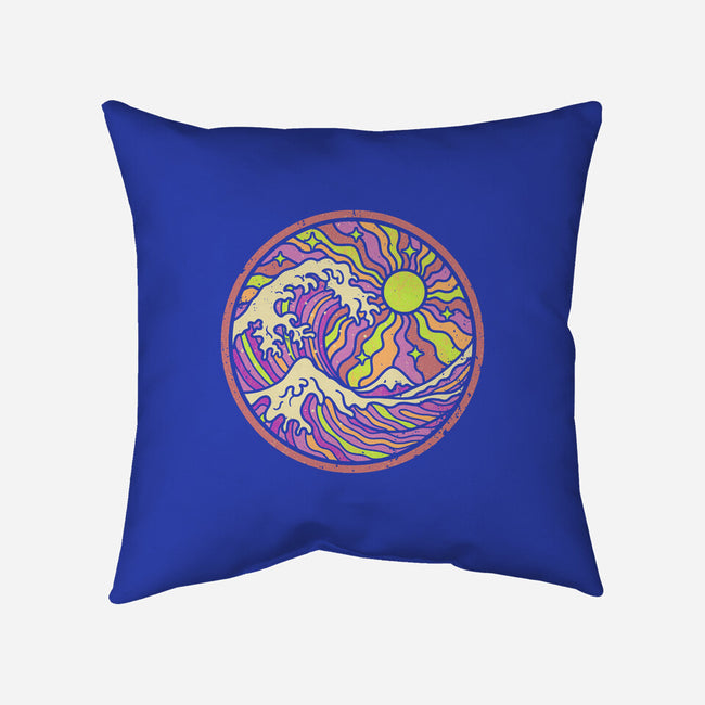 The Groovy Wave-None-Removable Cover w Insert-Throw Pillow-retrodivision