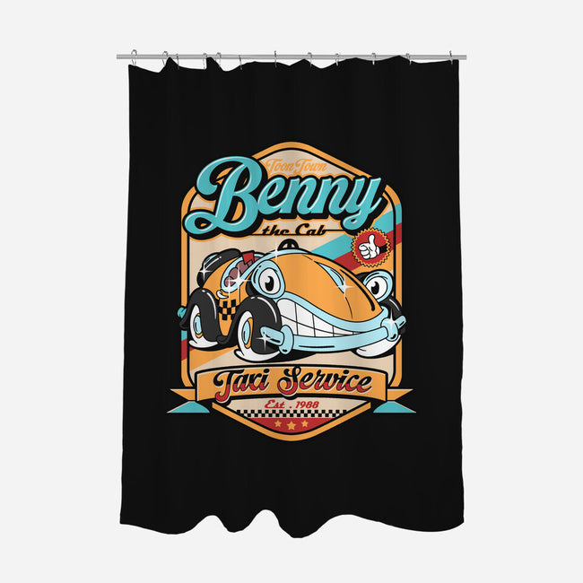Benny The Cab-None-Polyester-Shower Curtain-Getsousa!
