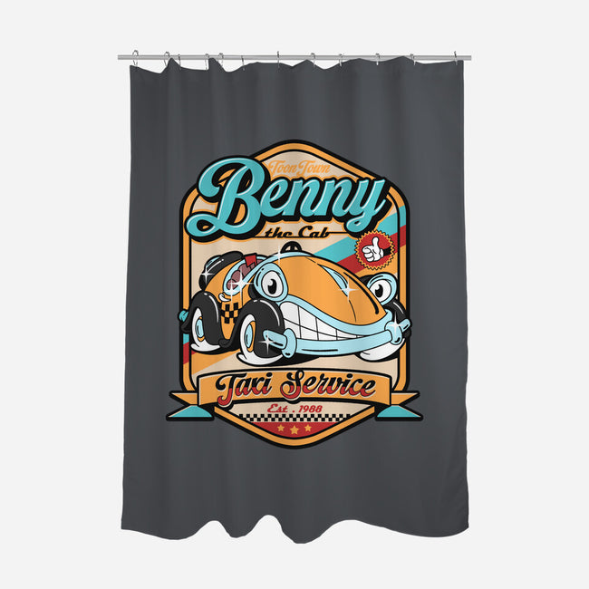 Benny The Cab-None-Polyester-Shower Curtain-Getsousa!