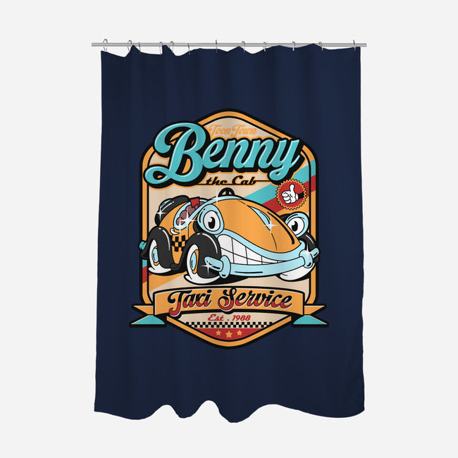 Benny The Cab-None-Polyester-Shower Curtain-Getsousa!