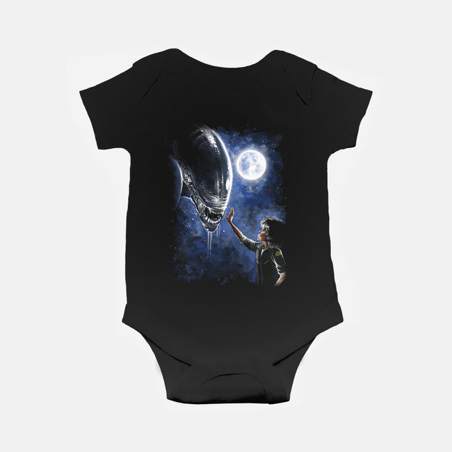 How To Train Your Alien-Baby-Basic-Onesie-zascanauta