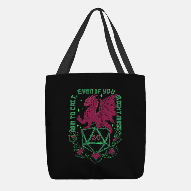 Aim To Crit-None-Basic Tote-Bag-marsdkart