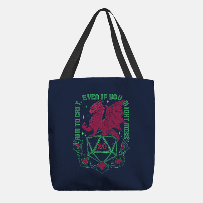 Aim To Crit-None-Basic Tote-Bag-marsdkart