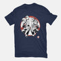 Plumber Bros Sumi-e-Womens-Fitted-Tee-Astrobot Invention