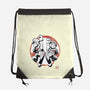 Plumber Bros Sumi-e-None-Drawstring-Bag-Astrobot Invention