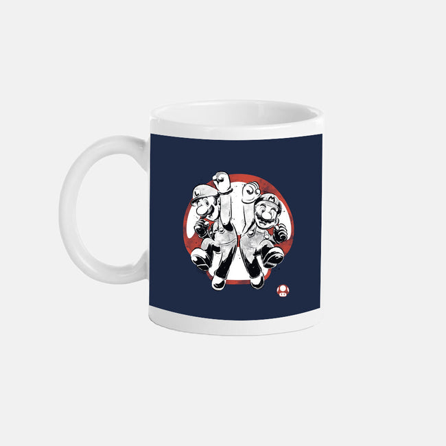Plumber Bros Sumi-e-None-Mug-Drinkware-Astrobot Invention
