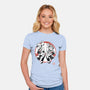 Plumber Bros Sumi-e-Womens-Fitted-Tee-Astrobot Invention
