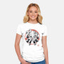 Plumber Bros Sumi-e-Womens-Fitted-Tee-Astrobot Invention