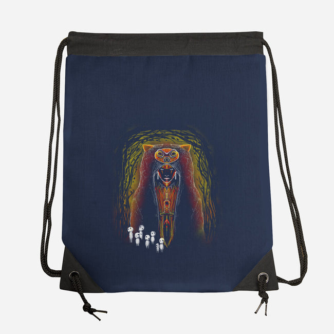 Tribal Princess-None-Drawstring-Bag-kharmazero
