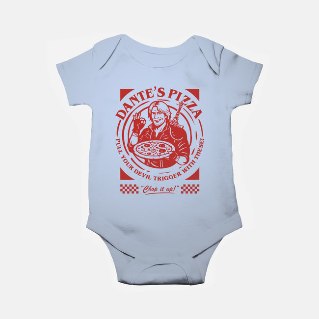 Devil's Pizza-Baby-Basic-Onesie-demonigote