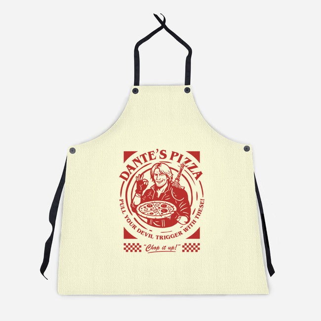 Devil's Pizza-Unisex-Kitchen-Apron-demonigote