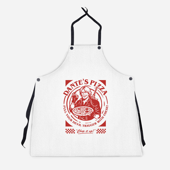 Devil's Pizza-Unisex-Kitchen-Apron-demonigote