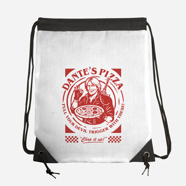 Devil's Pizza-None-Drawstring-Bag-demonigote