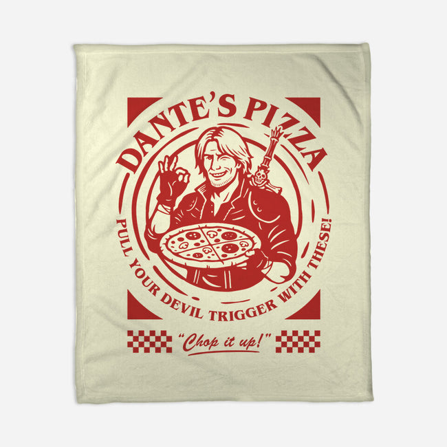 Devil's Pizza-None-Fleece-Blanket-demonigote