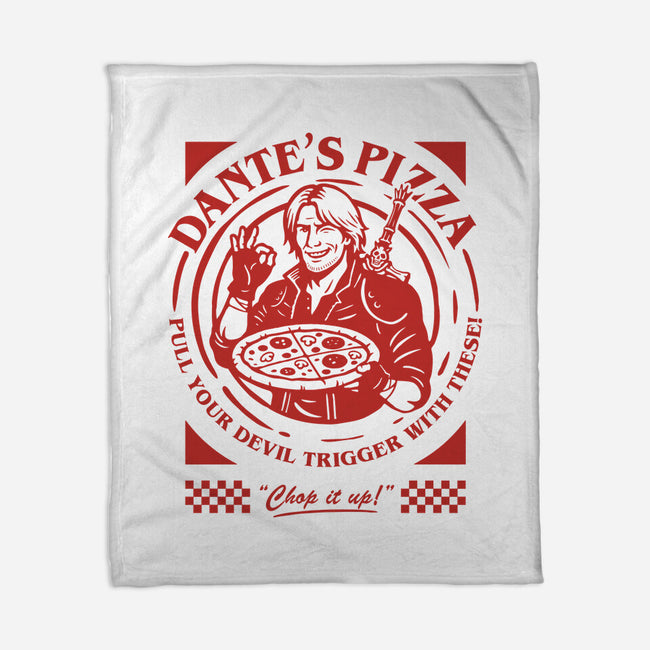 Devil's Pizza-None-Fleece-Blanket-demonigote