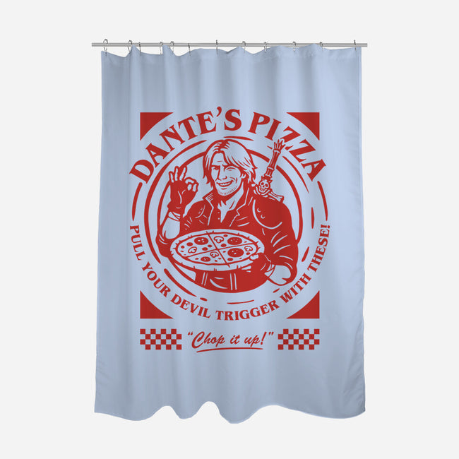 Devil's Pizza-None-Polyester-Shower Curtain-demonigote
