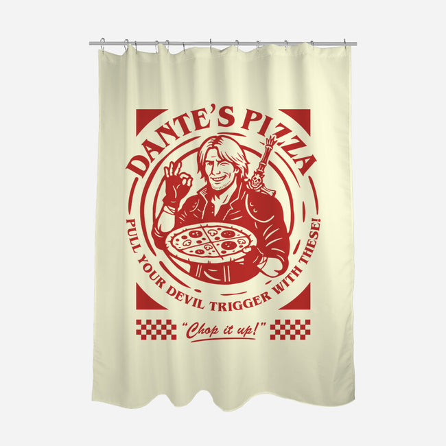 Devil's Pizza-None-Polyester-Shower Curtain-demonigote