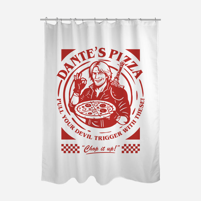 Devil's Pizza-None-Polyester-Shower Curtain-demonigote
