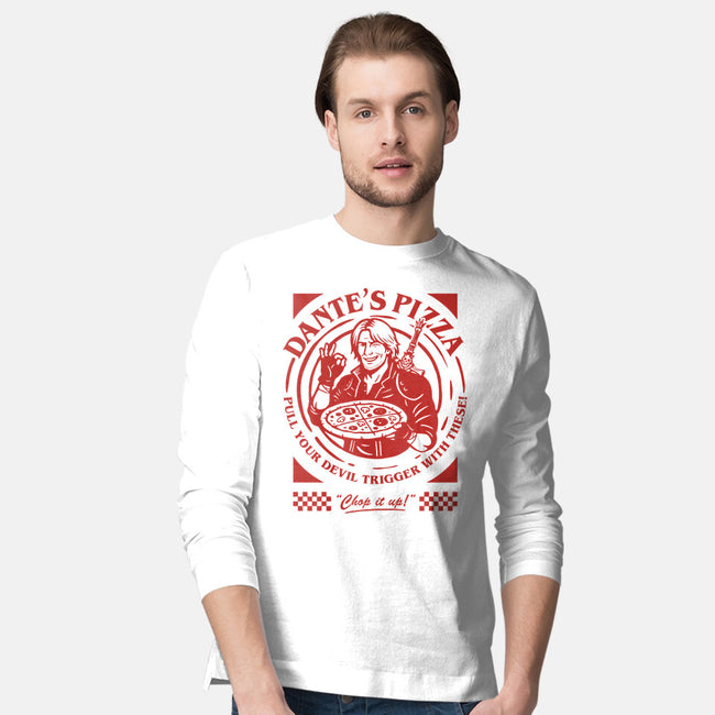 Devil's Pizza-Mens-Long Sleeved-Tee-demonigote