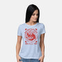 Devil's Pizza-Womens-Basic-Tee-demonigote