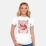 Devil's Pizza-Womens-Fitted-Tee-demonigote