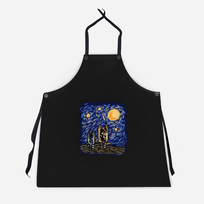 Night With Mom-Unisex-Kitchen-Apron-nickzzarto