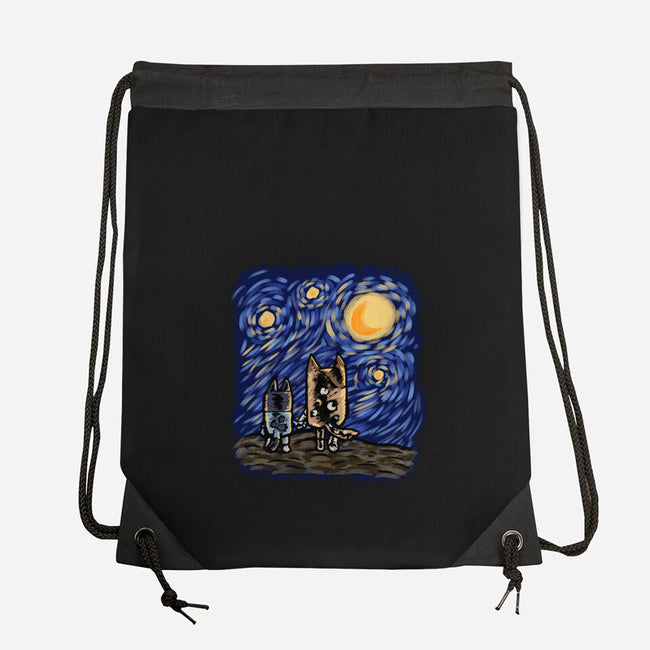 Night With Mom-None-Drawstring-Bag-nickzzarto