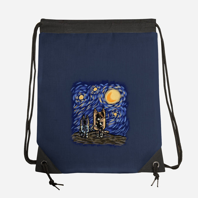 Night With Mom-None-Drawstring-Bag-nickzzarto