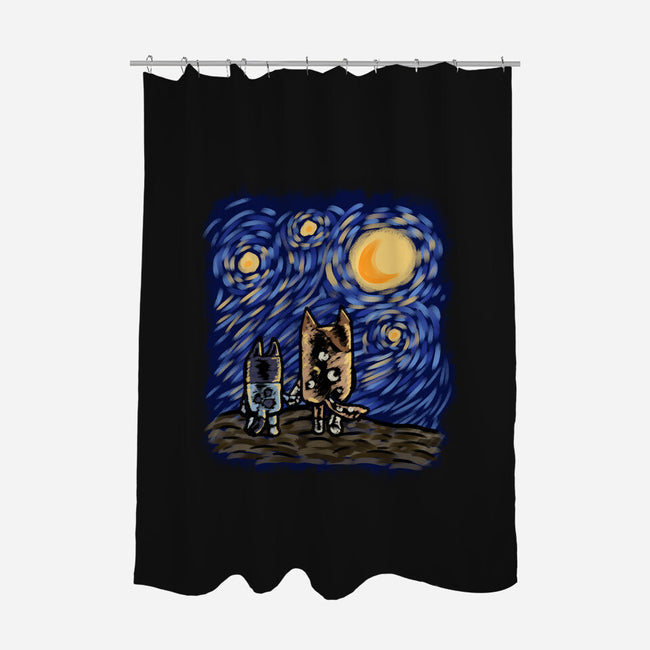 Night With Mom-None-Polyester-Shower Curtain-nickzzarto