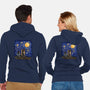 Night With Mom-Unisex-Zip-Up-Sweatshirt-nickzzarto