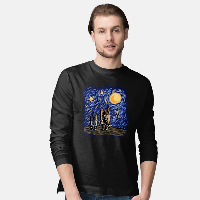 Night With Mom-Mens-Long Sleeved-Tee-nickzzarto