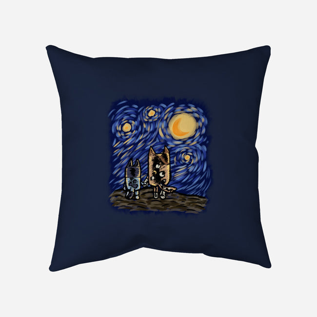 Night With Mom-None-Removable Cover w Insert-Throw Pillow-nickzzarto