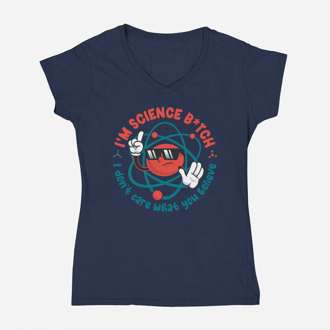 Im Science B-Womens-V-Neck-Tee-Tronyx79