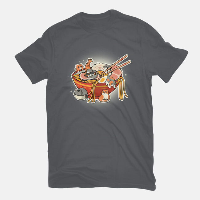 Kitty Ramen-Unisex-Basic-Tee-Freecheese