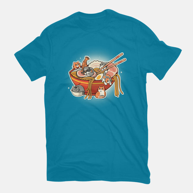 Kitty Ramen-Unisex-Basic-Tee-Freecheese