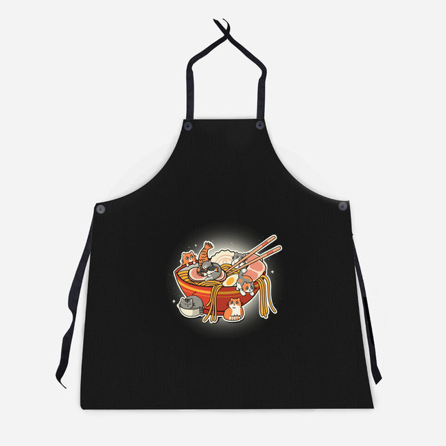 Kitty Ramen-Unisex-Kitchen-Apron-Freecheese