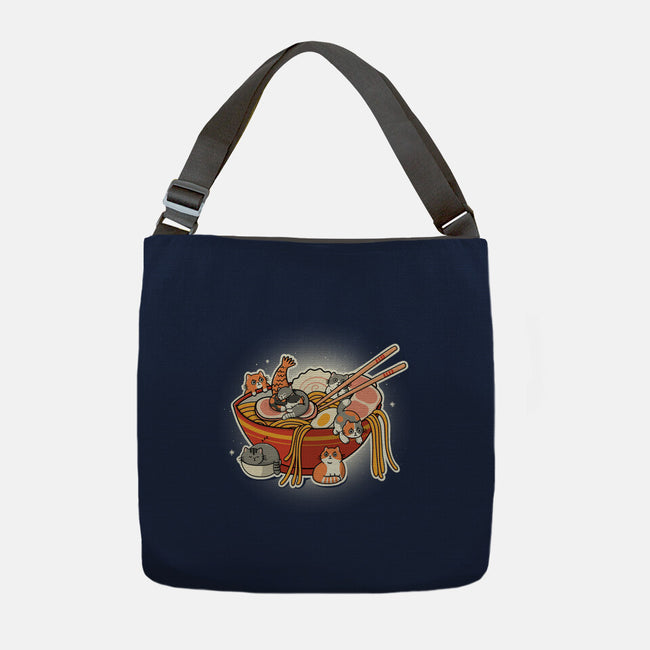 Kitty Ramen-None-Adjustable Tote-Bag-Freecheese