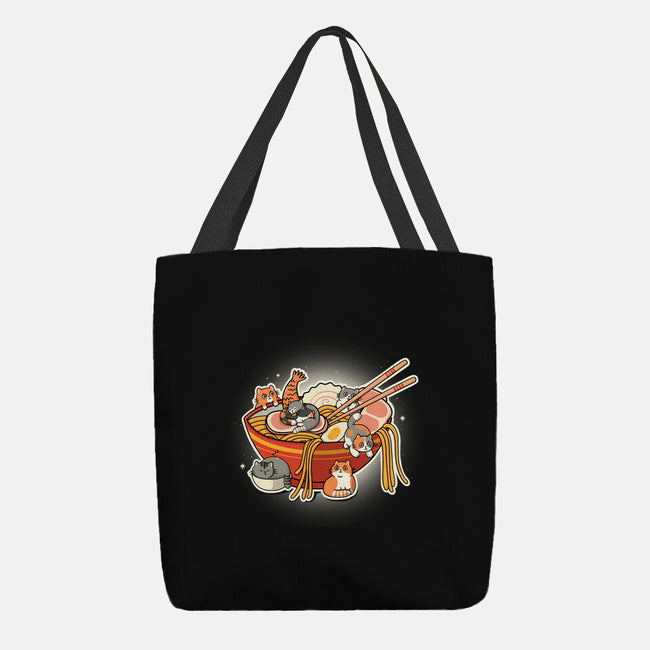 Kitty Ramen-None-Basic Tote-Bag-Freecheese