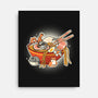 Kitty Ramen-None-Stretched-Canvas-Freecheese