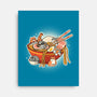 Kitty Ramen-None-Stretched-Canvas-Freecheese