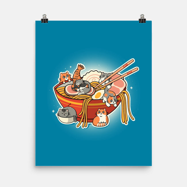 Kitty Ramen-None-Matte-Poster-Freecheese