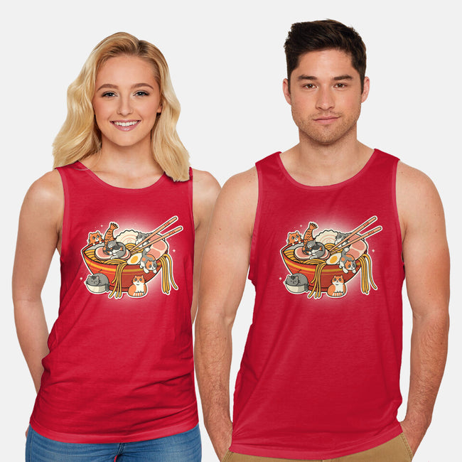 Kitty Ramen-Unisex-Basic-Tank-Freecheese