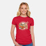 Kitty Ramen-Womens-Fitted-Tee-Freecheese