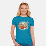 Kitty Ramen-Womens-Fitted-Tee-Freecheese