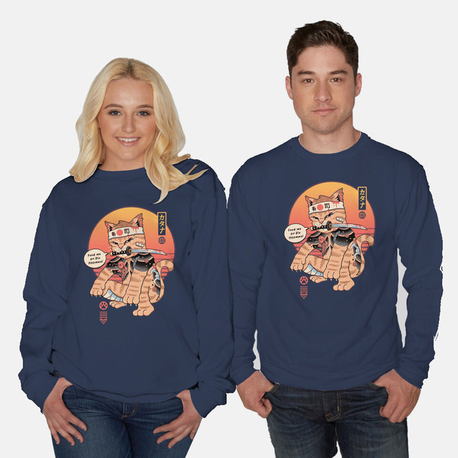 Feed Me Or Die Hooman-Unisex-Crew Neck-Sweatshirt-vp021