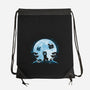 Pixel Moon-None-Drawstring-Bag-Vallina84